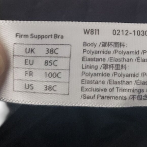 CT2035 DELIMIRA Front Closure Wireless Back Support Full Coverage Bra 38C - Picture 8 of 9